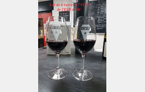 Lot de 6 verres à &quot;VIN&quot; de l'ESB!