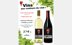 Vins aux couleurs du club!