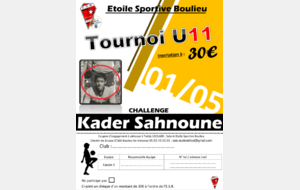 Tournoi U11 &quot;Challenge Kader Sahnoune&quot;