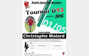 Tournoi U13 &quot;Challenge Christophe Molard&quot;