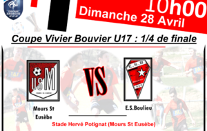 U17 - 1/4 de Finale Vivier Boudrier 