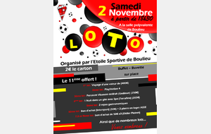 Loto de l'ESB c'est ce samedi!