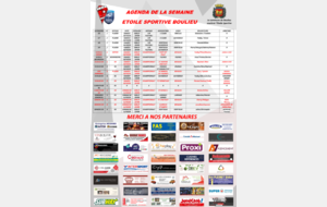 🗓| PLANNING DU WEEKEND (10-11Octobre)