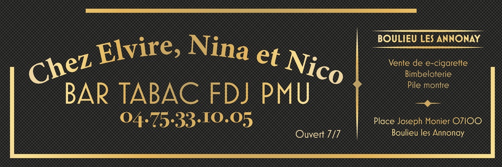 Chez Elvire, Nicolas et Nina (Bar-Tabac-FDJ-PMU) (Boulieu-lès-Annonay)