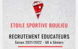 Recrutements éducateurs - Saison 2021-2022 - Etoile Sportive Boulieu