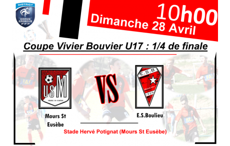 U17 - 1/4 de Finale Vivier Boudrier 
