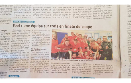 UNE EQUIPE SUR TROIS EN FINALE DE COUPE ! 