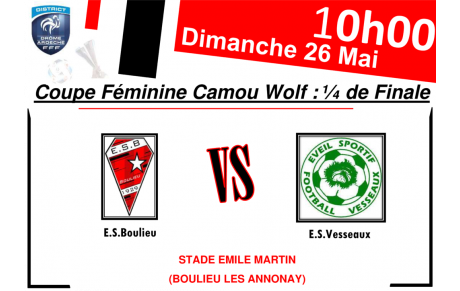 1/4 DE FINALE FÉMININE CAMOU WOLF