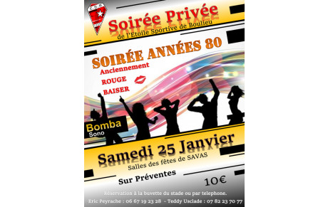 Soirée privée de l'ESB : &quot;Années 80&quot;