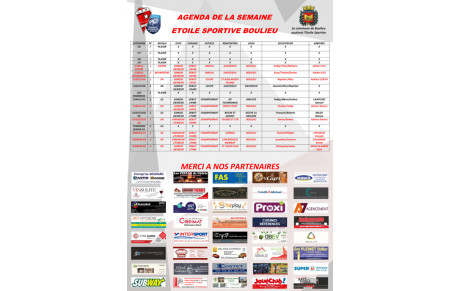 📅| PLANNING DU WEEKEND (26/27Septembre)