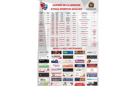 🗓| PLANNING DU WEEKEND (10-11Octobre)