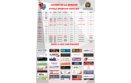 🗓| PLANNING DU WEEKEND 17 ET 18 OCTOBRE 