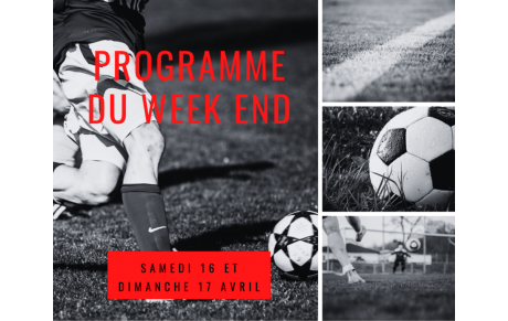 Programme du Week End 16-17 2022
